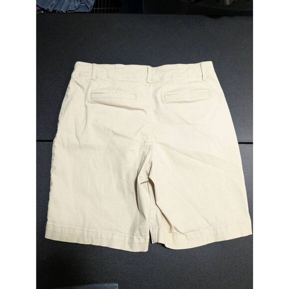 Loft Outlet Chino Shorts Original Beige 100% Cotton Women's Size 8 - Picture 2 of 6